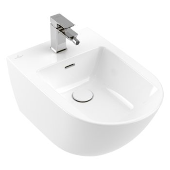 Bideu suspendat Villeroy & Boch Subway 3.0, 56×37,5 cm, CeramicPlus, alb